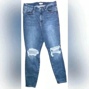 Good American Women’s Distressed Skinny Jeans